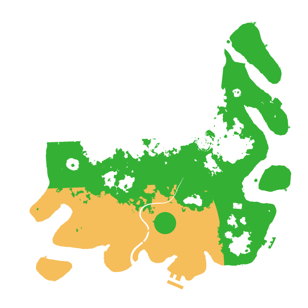 Biome Rust Map: Procedural Map, Size: 3700, Seed: 1845630201