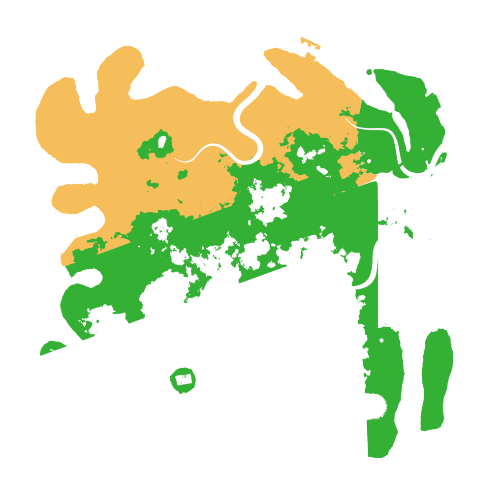 Biome Rust Map: Procedural Map, Size: 3500, Seed: 231549