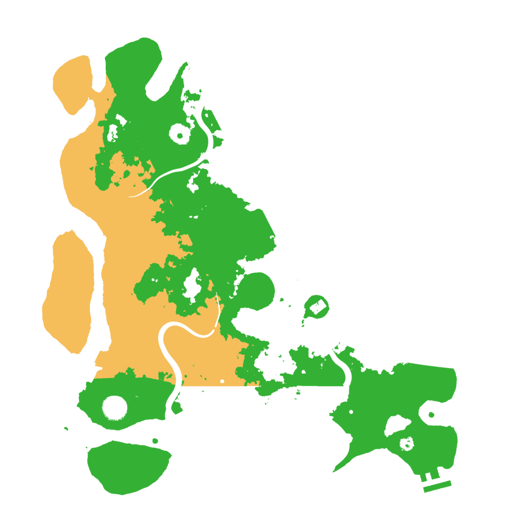 Biome Rust Map: Procedural Map, Size: 3700, Seed: 943815773