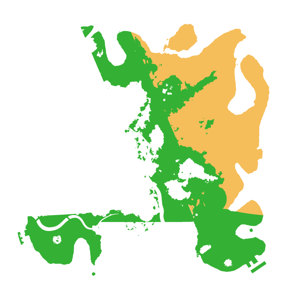 Biome Rust Map: Procedural Map, Size: 3500, Seed: 75554