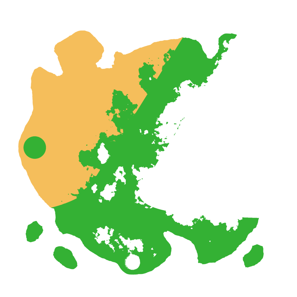 Biome Rust Map: Barren, Size: 3500, Seed: 2107071728
