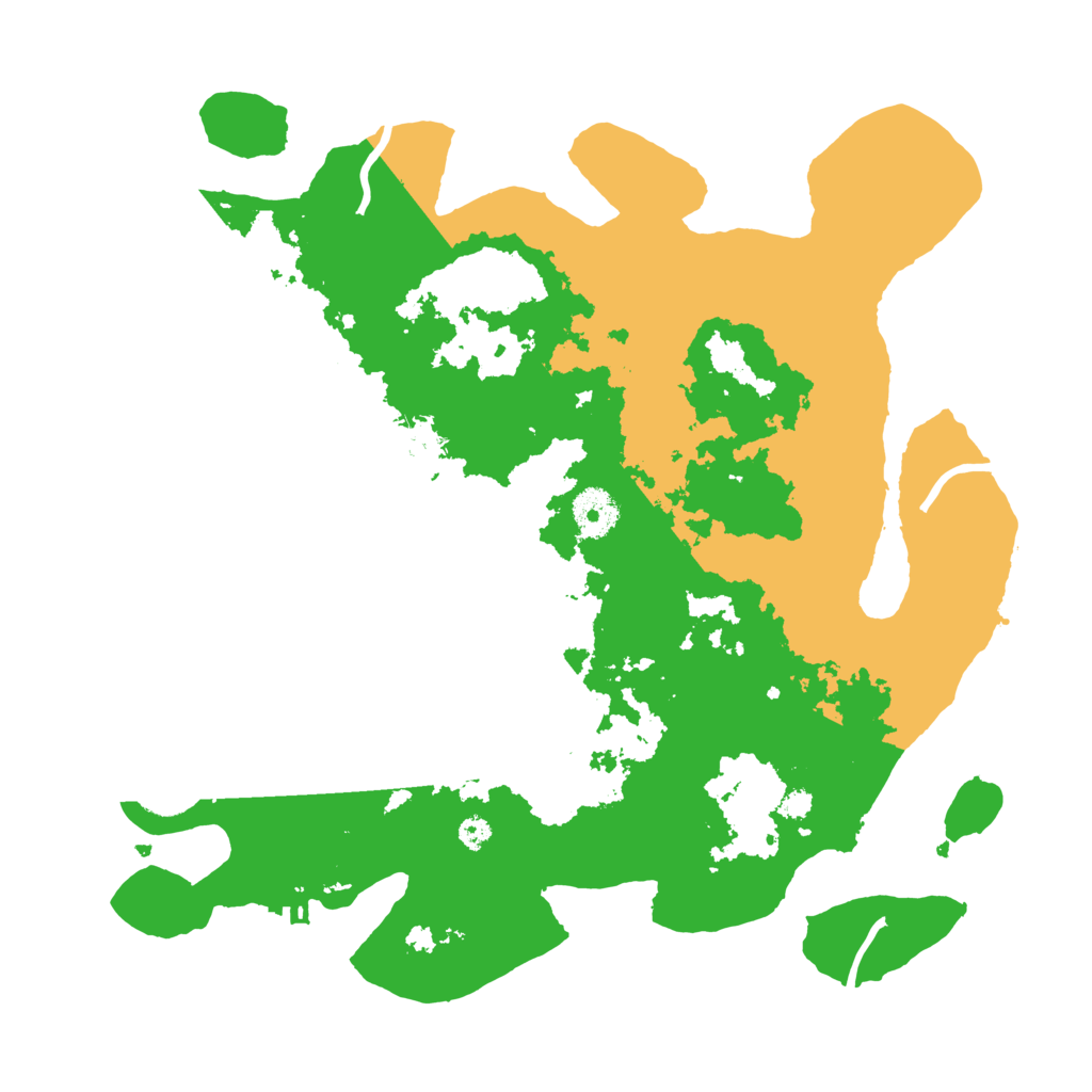 Biome Rust Map: Procedural Map, Size: 3500, Seed: 20230120