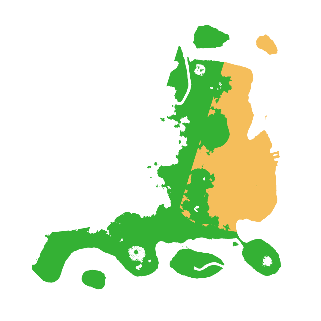 Biome Rust Map: Procedural Map, Size: 3000, Seed: 17531623
