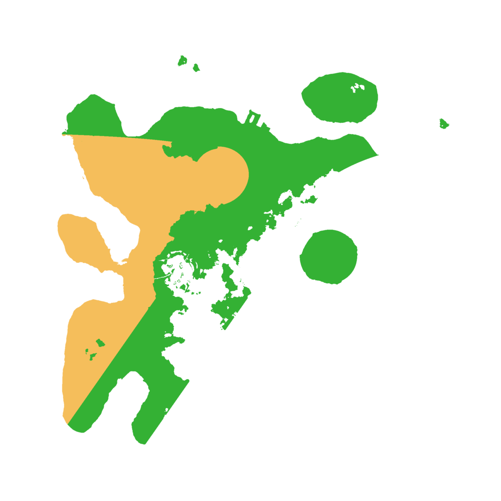 Biome Rust Map: Procedural Map, Size: 2500, Seed: 69638228