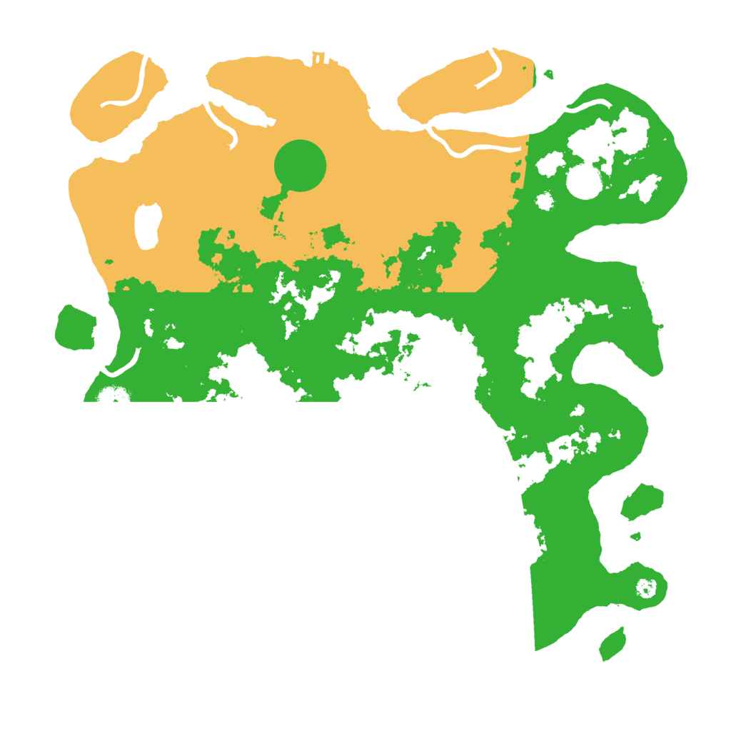 Biome Rust Map: Procedural Map, Size: 3700, Seed: 5639