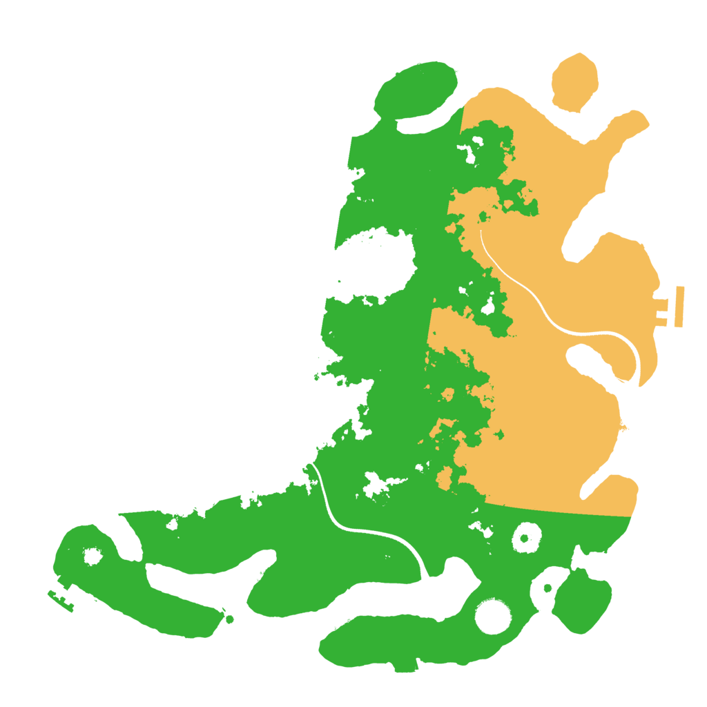 Biome Rust Map: Procedural Map, Size: 3500, Seed: 457812556