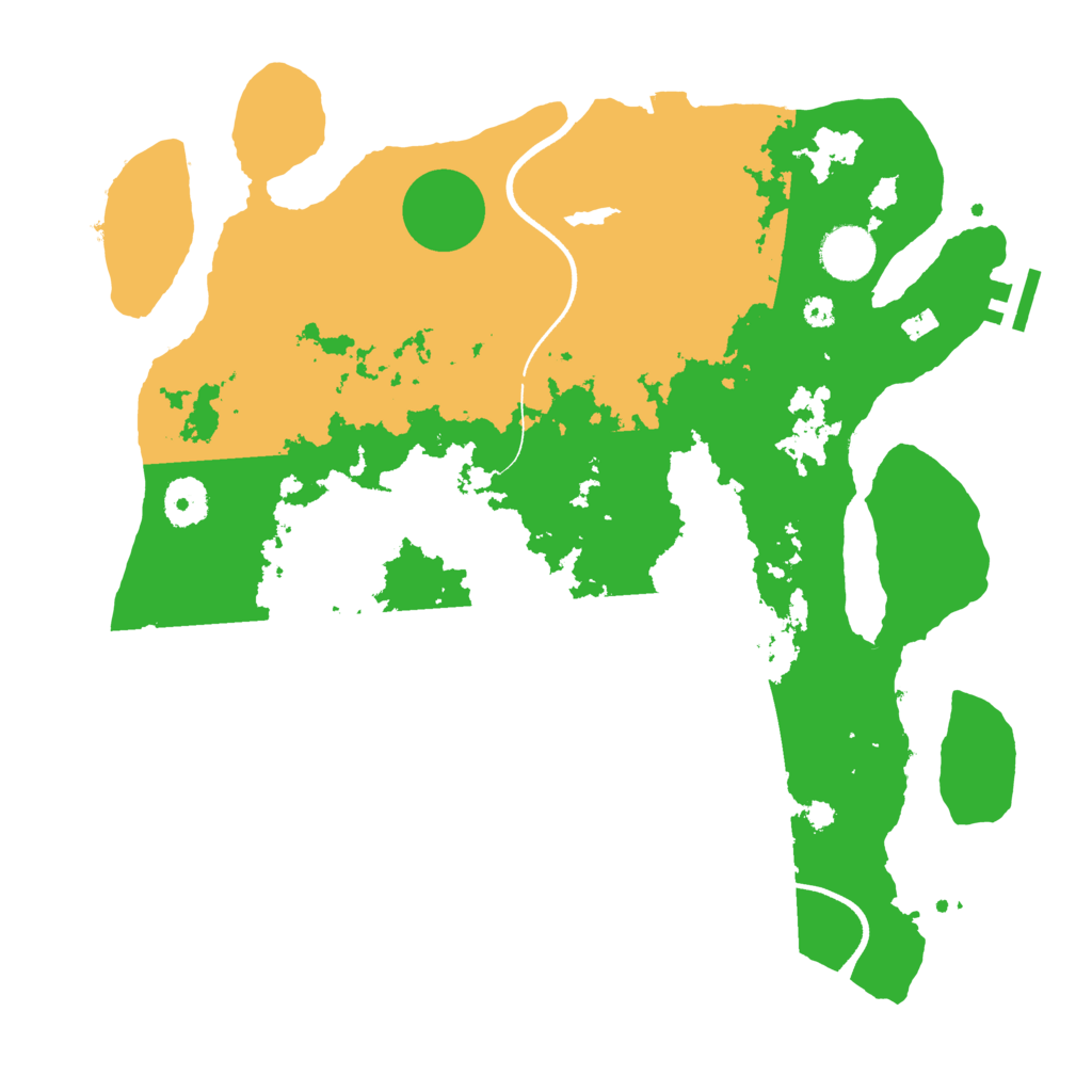 Biome Rust Map: Procedural Map, Size: 3500, Seed: 436604620