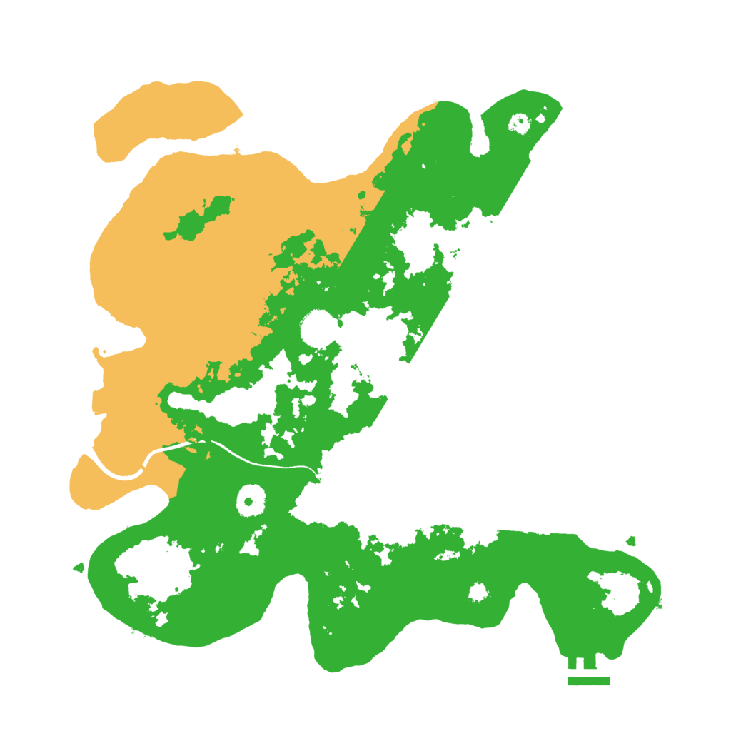 Biome Rust Map: Procedural Map, Size: 3500, Seed: 2385632