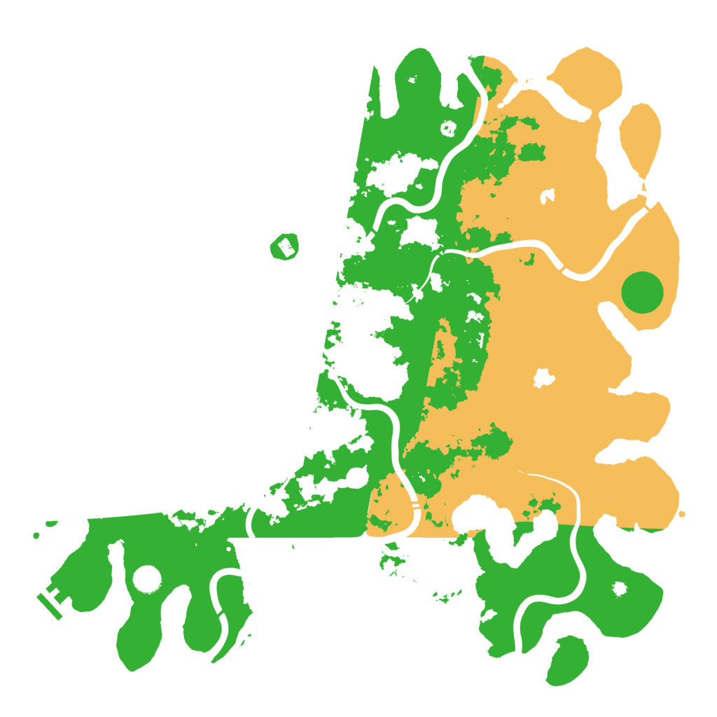 Biome Rust Map: Procedural Map, Size: 4500, Seed: 43254112