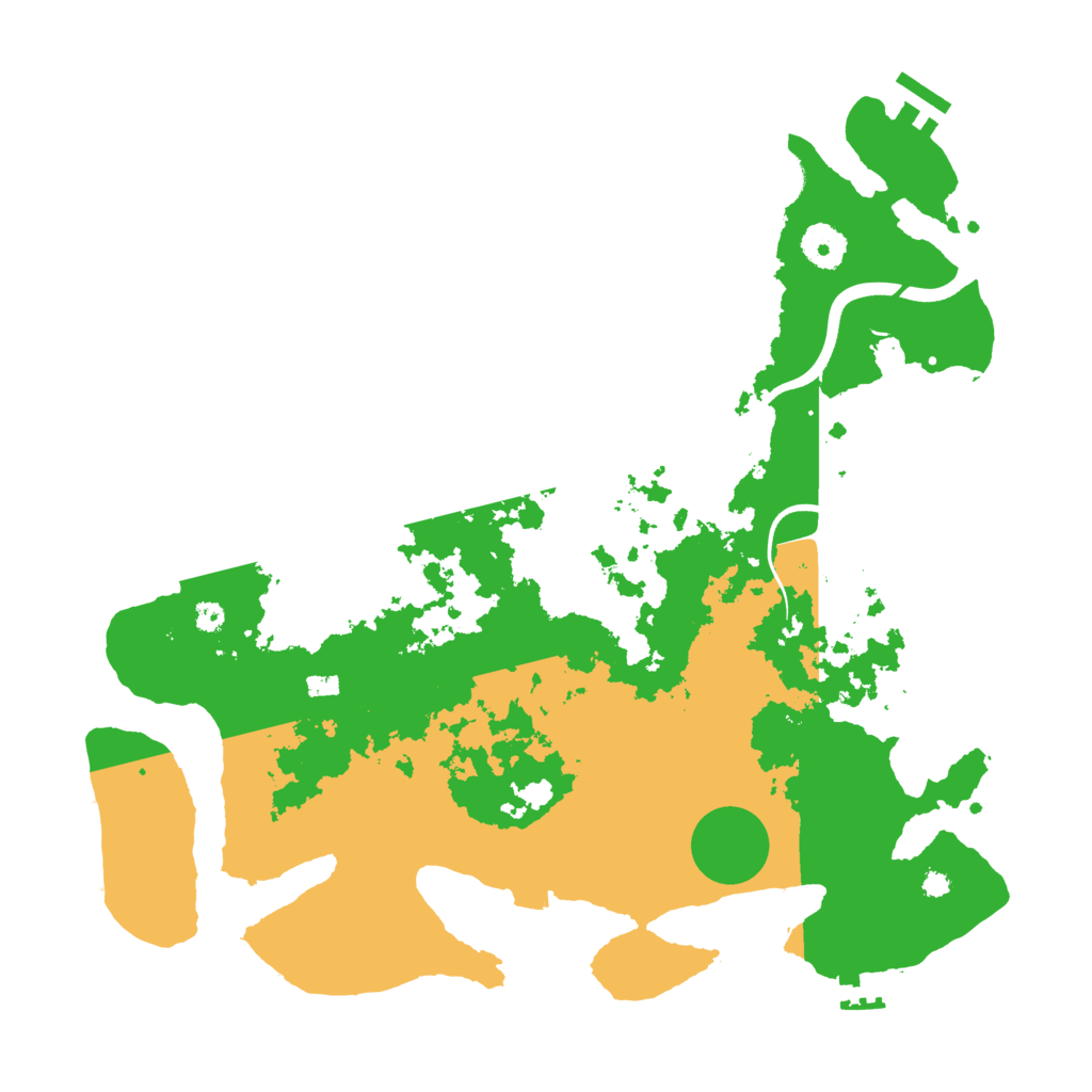 Biome Rust Map: Procedural Map, Size: 3700, Seed: 300907