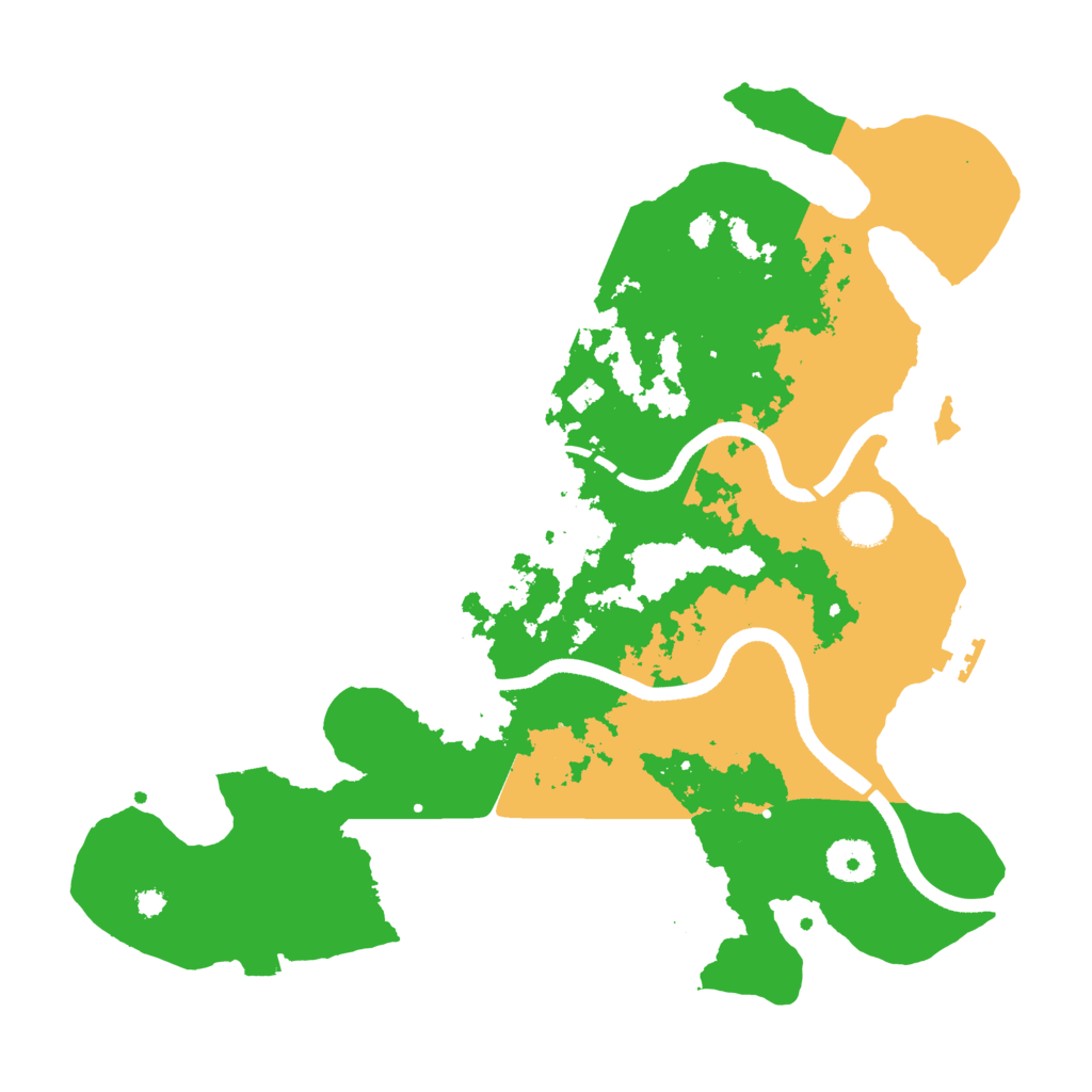 Biome Rust Map: Procedural Map, Size: 3500, Seed: 15784234