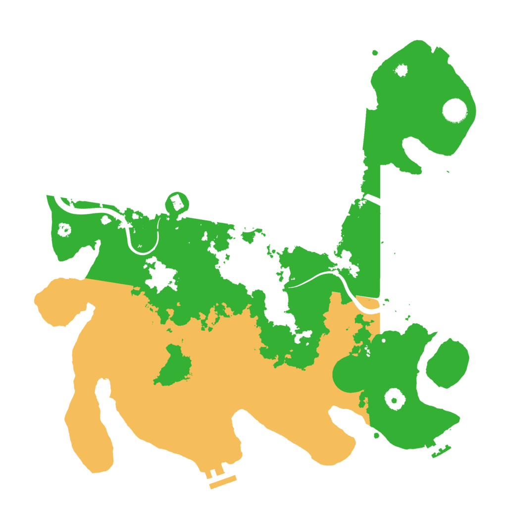 Biome Rust Map: Procedural Map, Size: 3700, Seed: 995033