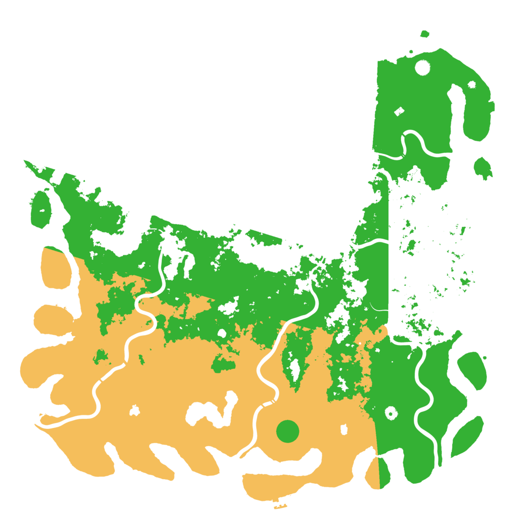 Biome Rust Map: Procedural Map, Size: 6000, Seed: 448597404