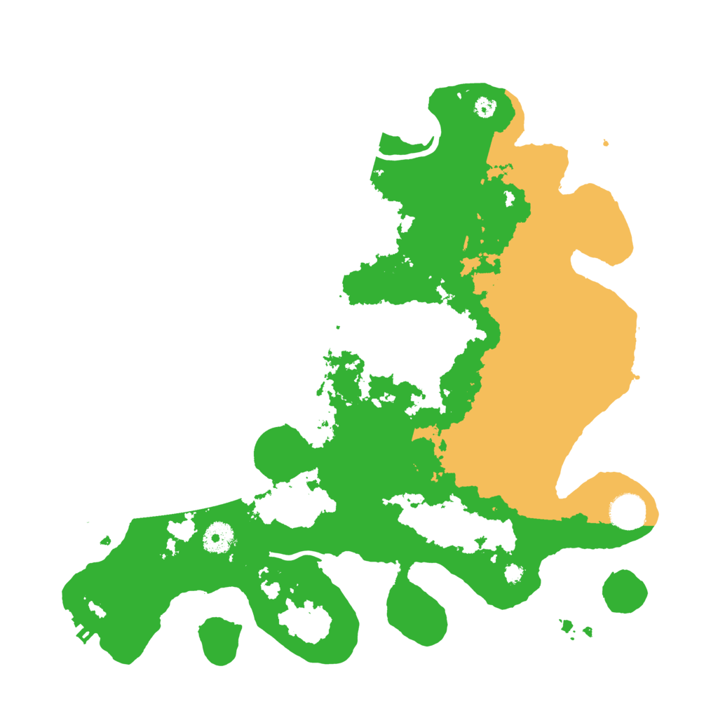 Biome Rust Map: Procedural Map, Size: 3500, Seed: 8008