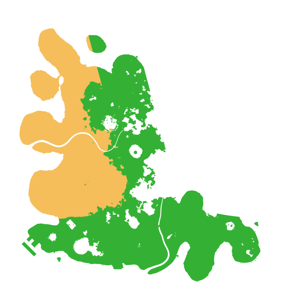 Biome Rust Map: Procedural Map, Size: 3500, Seed: 43415446