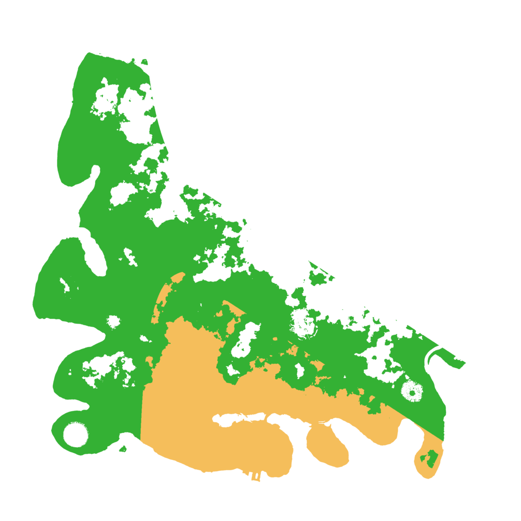 Biome Rust Map: Procedural Map, Size: 3700, Seed: 309093
