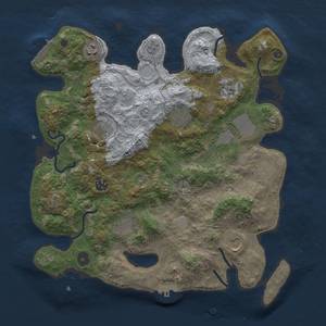 Thumbnail Rust Map: Procedural Map, Size: 3750, Seed: 1595739030, 17 Monuments