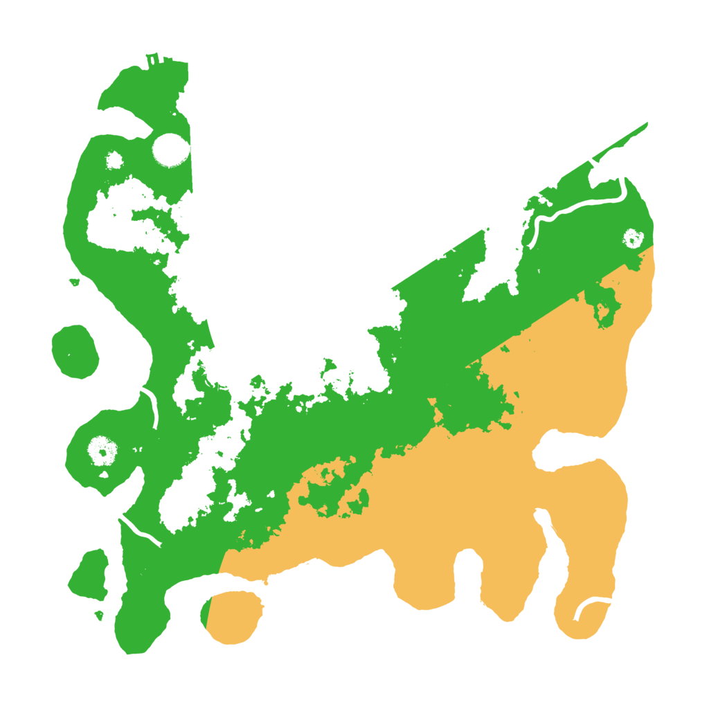 Biome Rust Map: Procedural Map, Size: 3700, Seed: 300028
