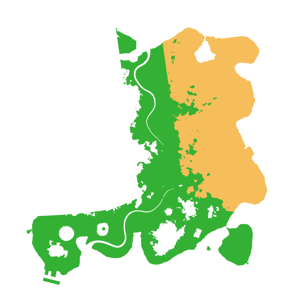 Biome Rust Map: Procedural Map, Size: 3500, Seed: 760645