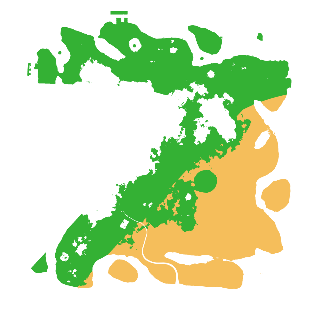 Biome Rust Map: Procedural Map, Size: 3700, Seed: 797486372