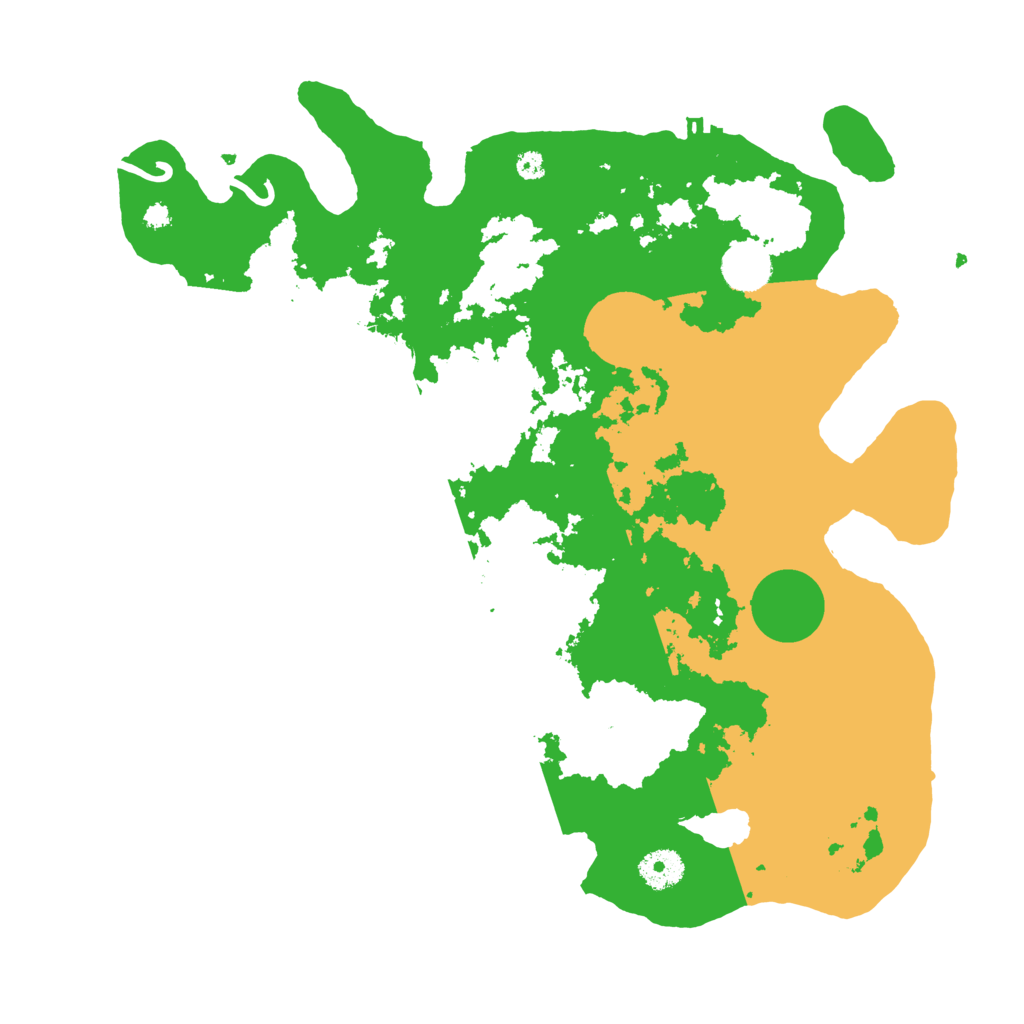 Biome Rust Map: Procedural Map, Size: 3700, Seed: 258187