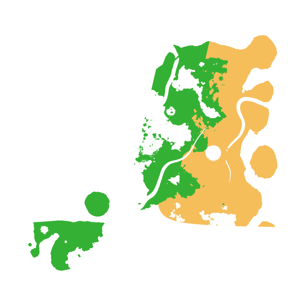 Biome Rust Map: Procedural Map, Size: 3500, Seed: 655435502