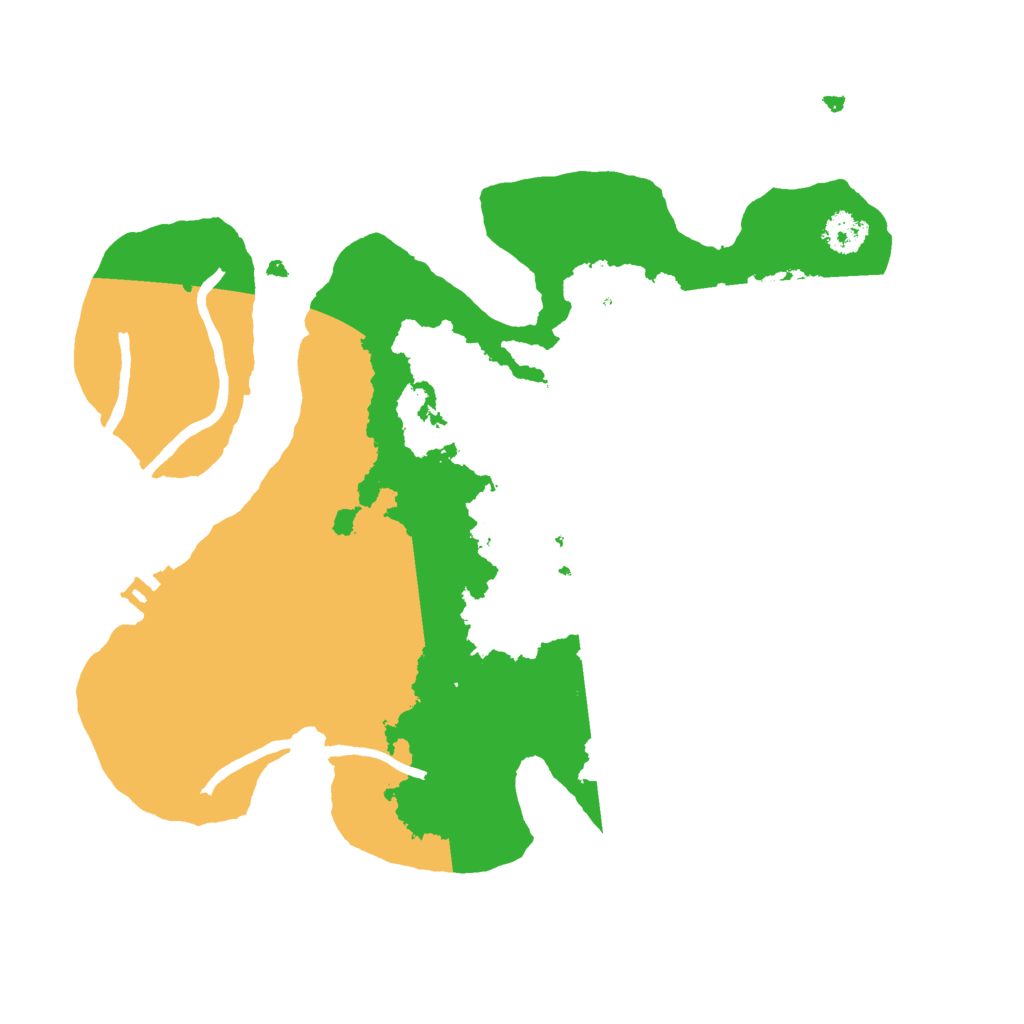 Biome Rust Map: Procedural Map, Size: 2500, Seed: 1512551