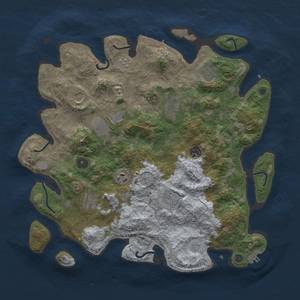 Thumbnail Rust Map: Procedural Map, Size: 4000, Seed: 53478919, 18 Monuments
