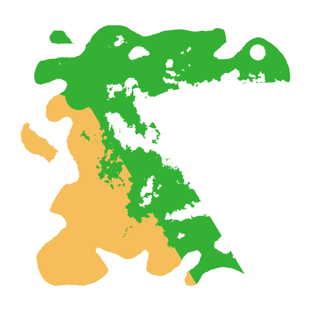 Biome Rust Map: Barren, Size: 3500, Seed: 53467