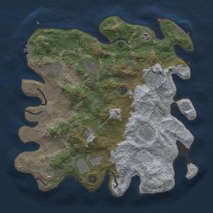 Thumbnail Rust Map: Procedural Map, Size: 3750, Seed: 52047521, 17 Monuments