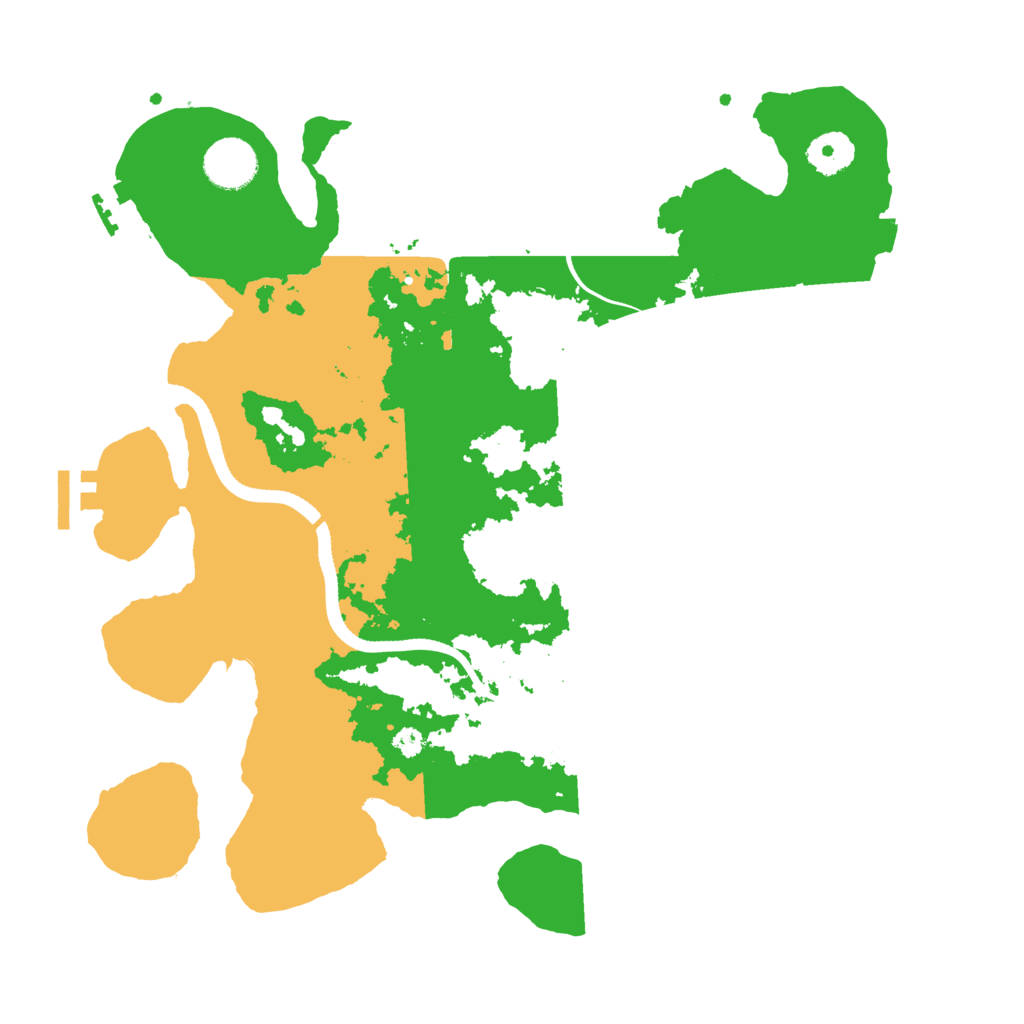 Biome Rust Map: Procedural Map, Size: 3500, Seed: 9034933