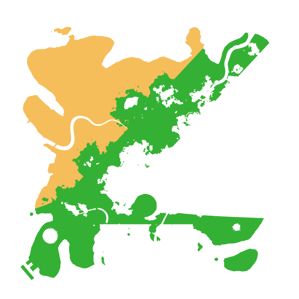 Biome Rust Map: Procedural Map, Size: 3500, Seed: 46938208