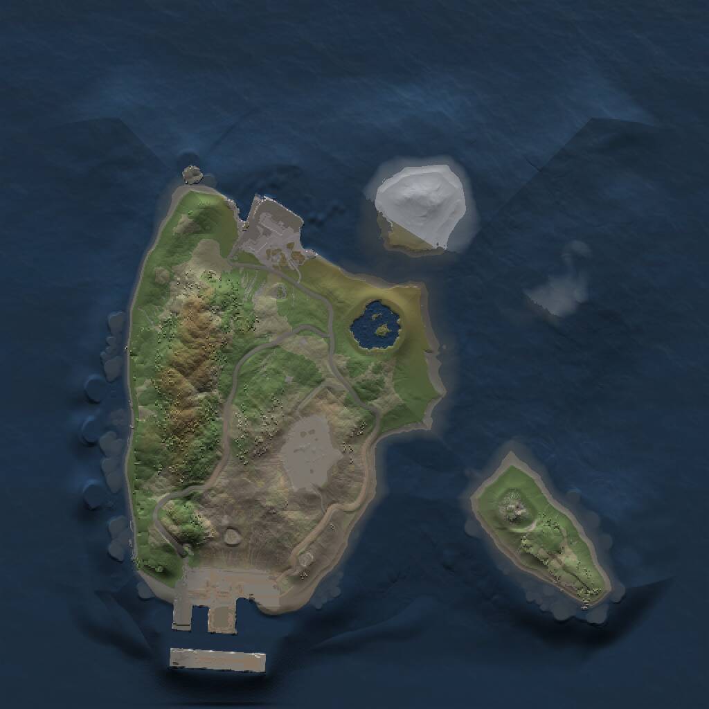 Rust Map: Procedural Map, Size: 1500, Seed: 86776282, 2 Monuments