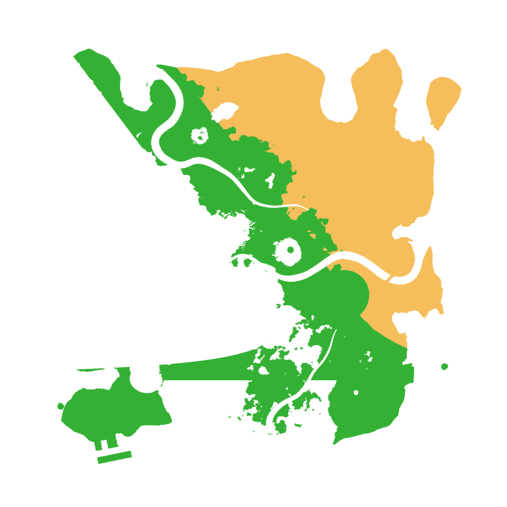 Biome Rust Map: Procedural Map, Size: 3000, Seed: 2076385