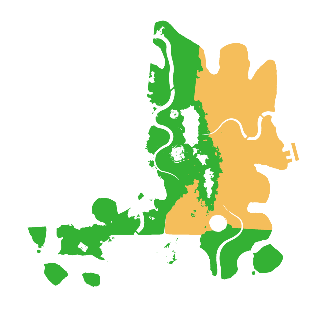 Biome Rust Map: Procedural Map, Size: 3500, Seed: 31664468