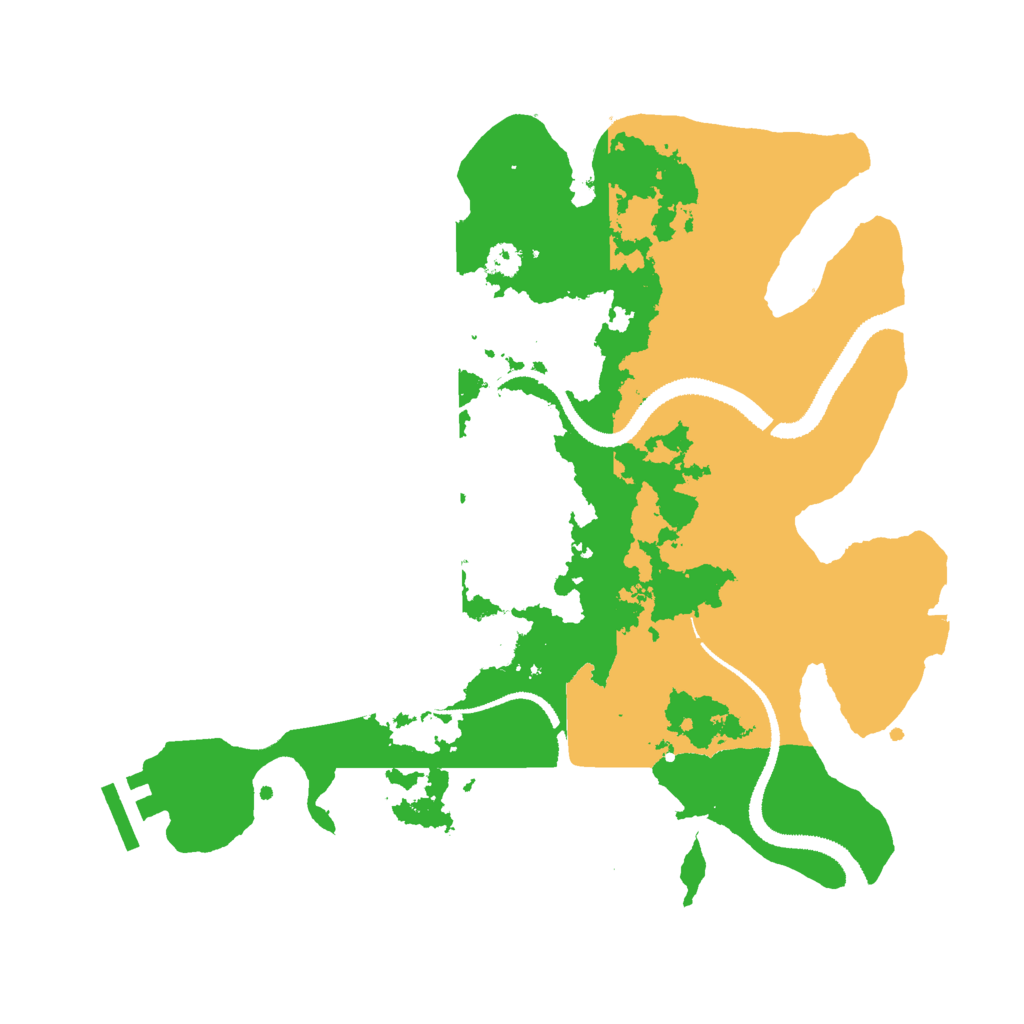 Biome Rust Map: Procedural Map, Size: 3000, Seed: 35648