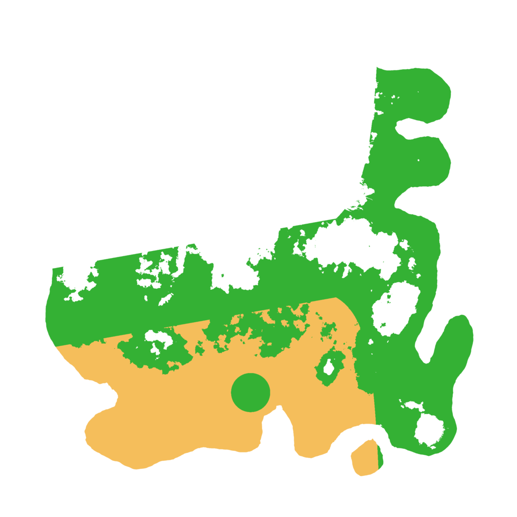 Biome Rust Map: Barren, Size: 3500, Seed: 1823228500