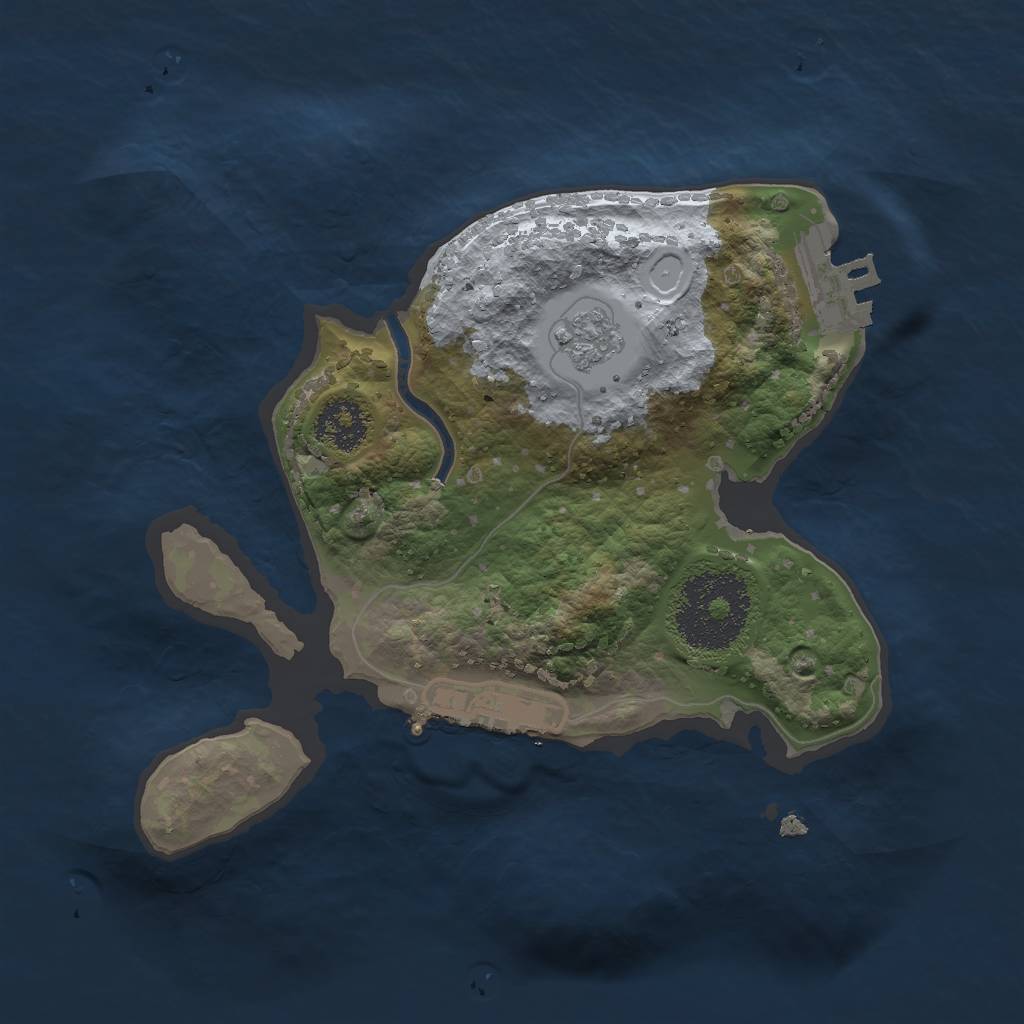 Rust Map: Procedural Map, Size: 2000, Seed: 7902, 8 Monuments