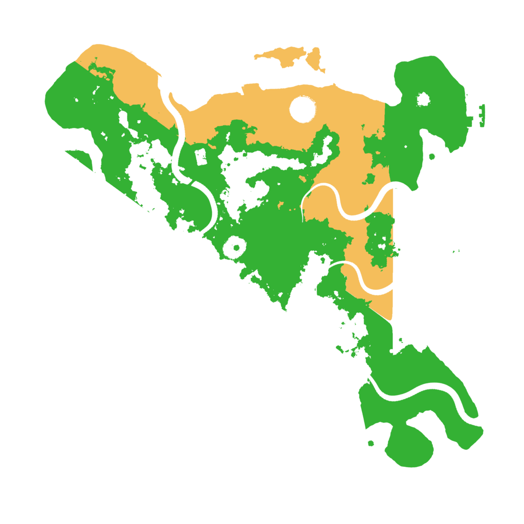 Biome Rust Map: Procedural Map, Size: 3500, Seed: 25882301