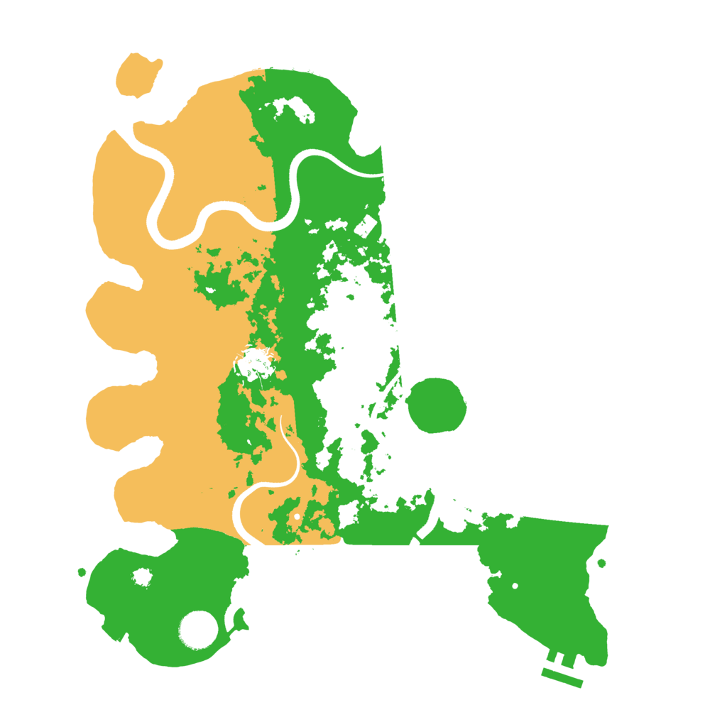 Biome Rust Map: Procedural Map, Size: 3500, Seed: 35403095