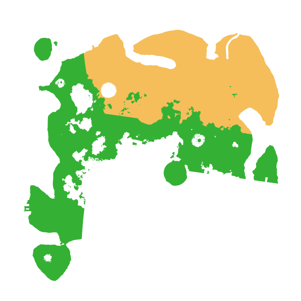 Biome Rust Map: Procedural Map, Size: 3500, Seed: 68637164