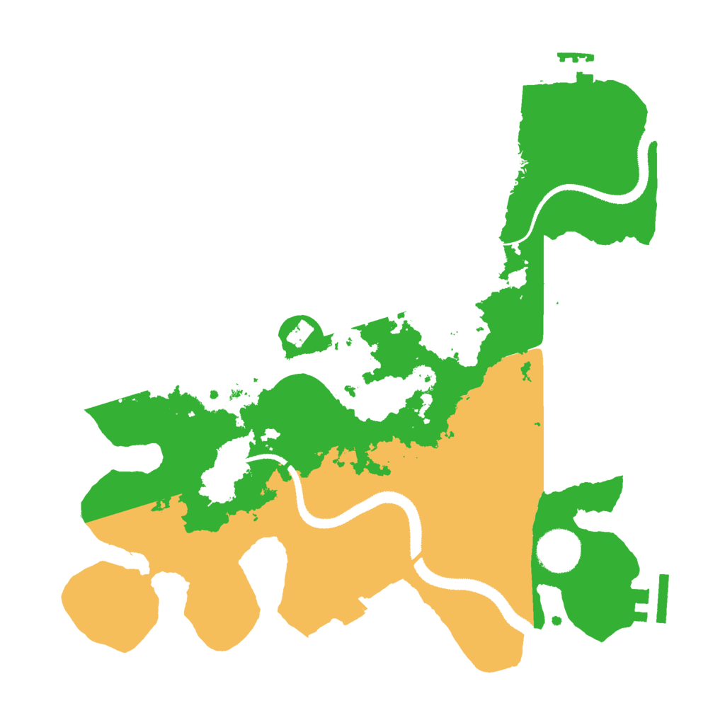 Biome Rust Map: Procedural Map, Size: 3000, Seed: 44946640