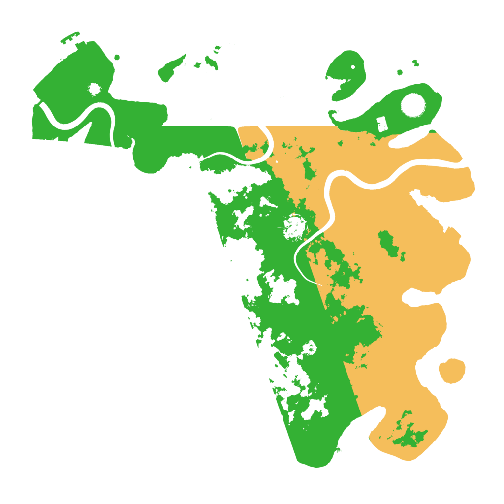 Biome Rust Map: Procedural Map, Size: 3700, Seed: 532442649