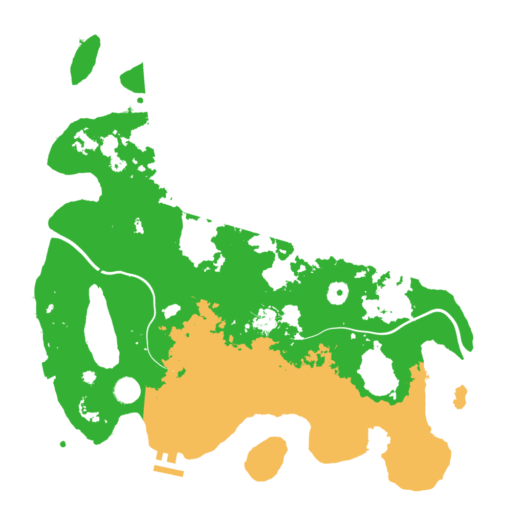 Biome Rust Map: Procedural Map, Size: 3500, Seed: 732263909