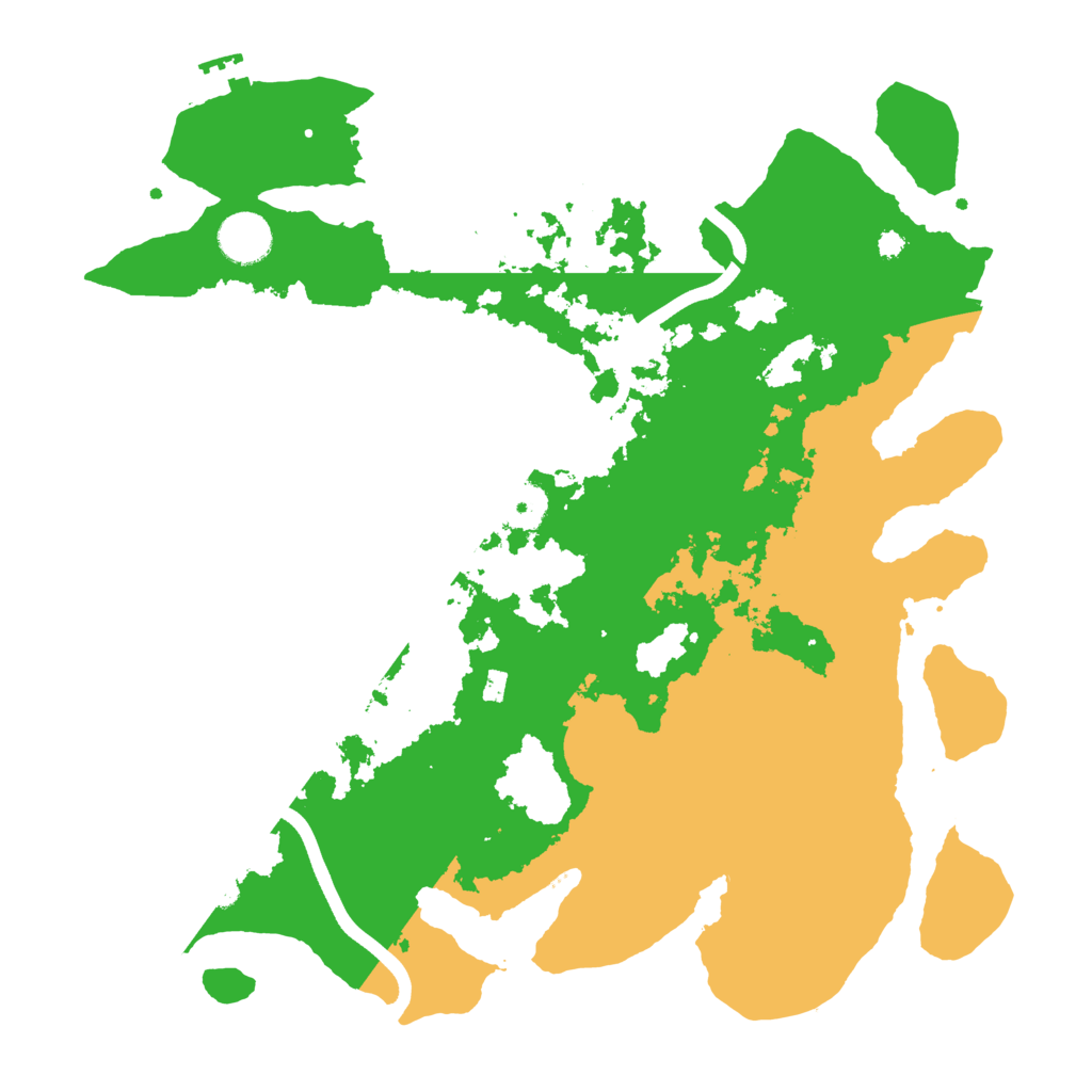 Biome Rust Map: Procedural Map, Size: 3700, Seed: 1982081075