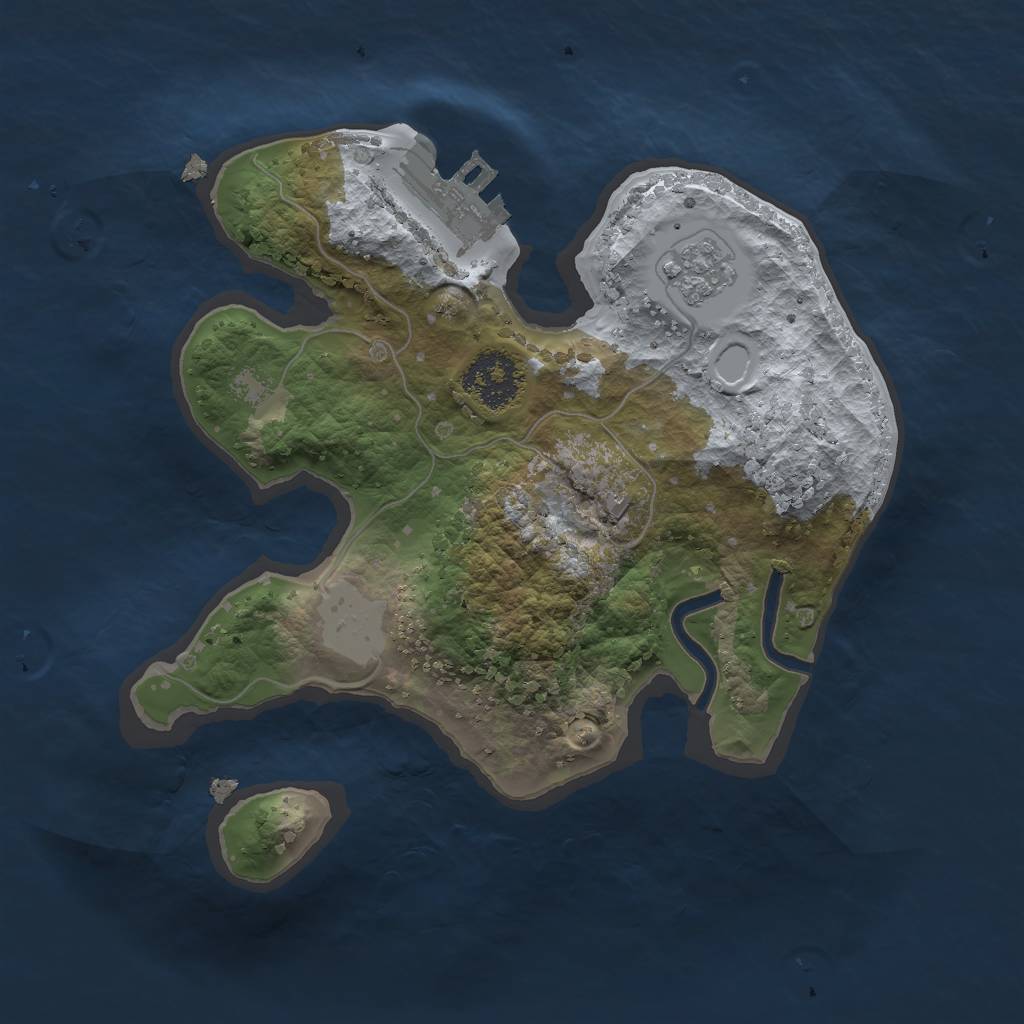 Rust Map: Procedural Map, Size: 1900, Seed: 965221712, 7 Monuments