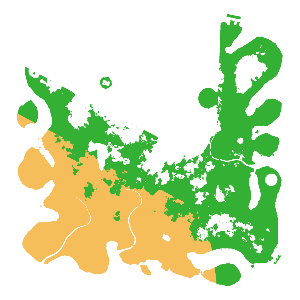 Biome Rust Map: Procedural Map, Size: 4300, Seed: 22107674