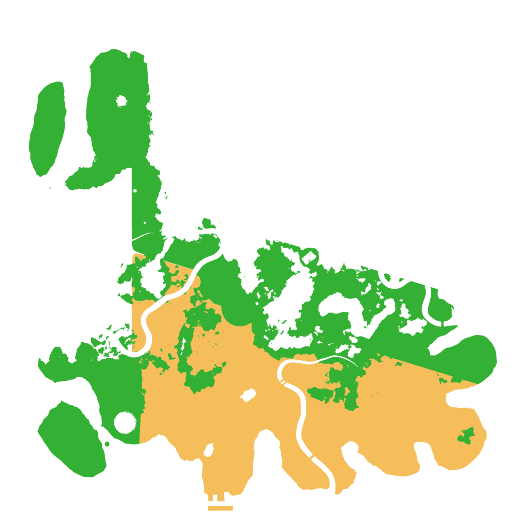 Biome Rust Map: Procedural Map, Size: 4300, Seed: 19216801