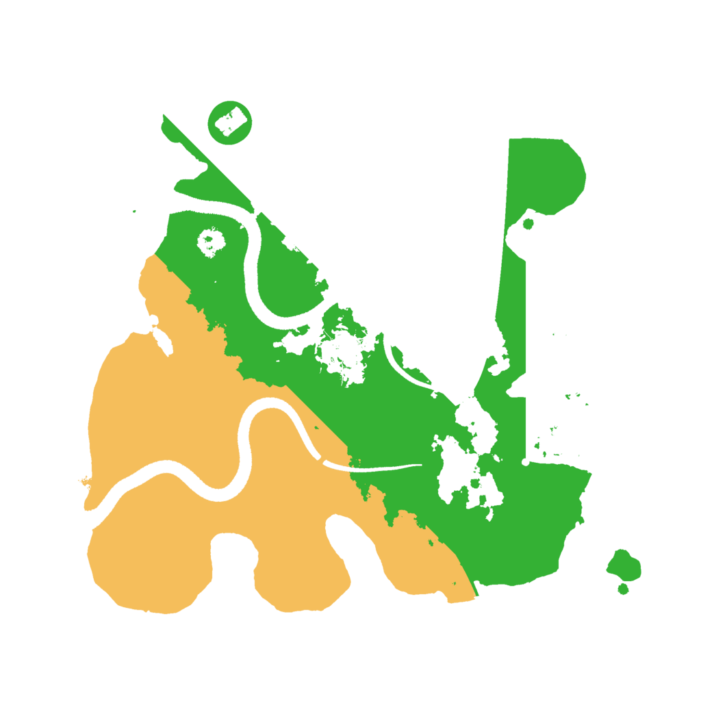 Biome Rust Map: Procedural Map, Size: 2600, Seed: 41264