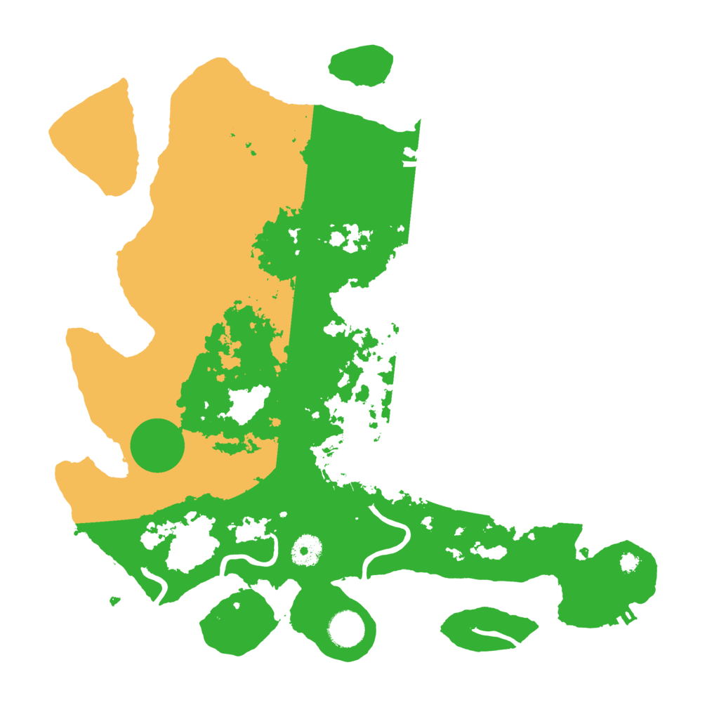 Biome Rust Map: Procedural Map, Size: 3500, Seed: 1999729574